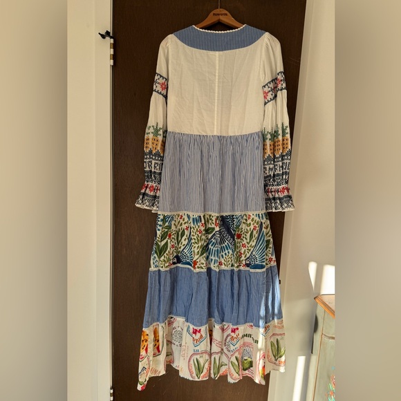 🌴 FARM Rio x Anthropologie Pineapple Beach Embroidered Maxi Dress 🍍 - Picture 14 of 14